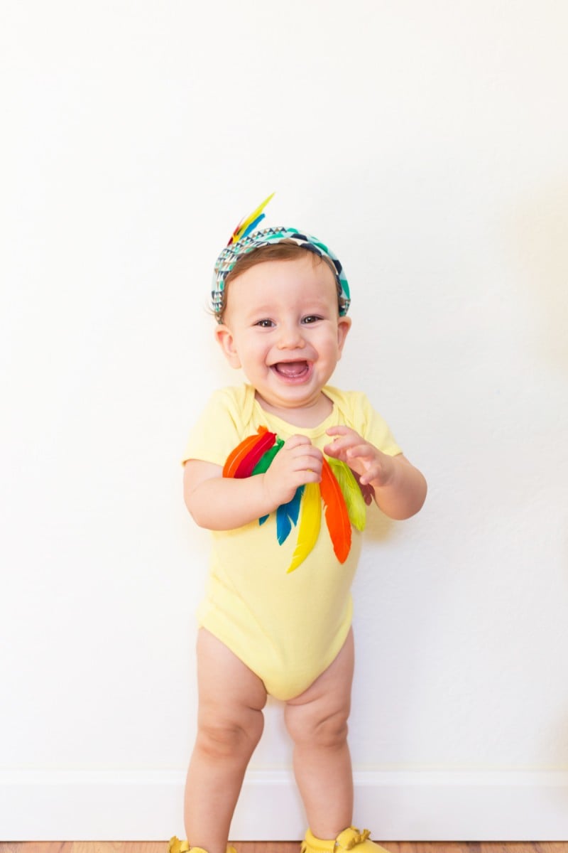 DIY Mom and Baby Bird Halloween Costume