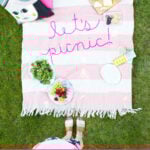make a diy picnic blanket