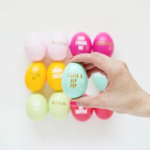DIY Typography Easter Eggs