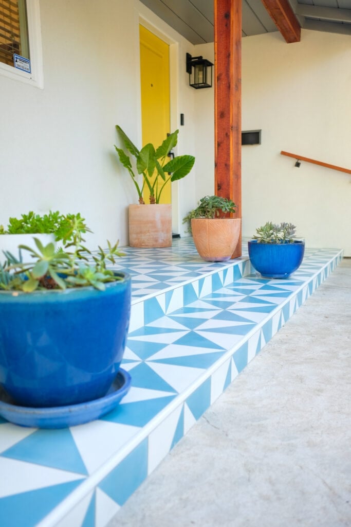 front tile patio