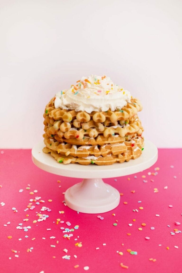 Funfetti Waffle Cake