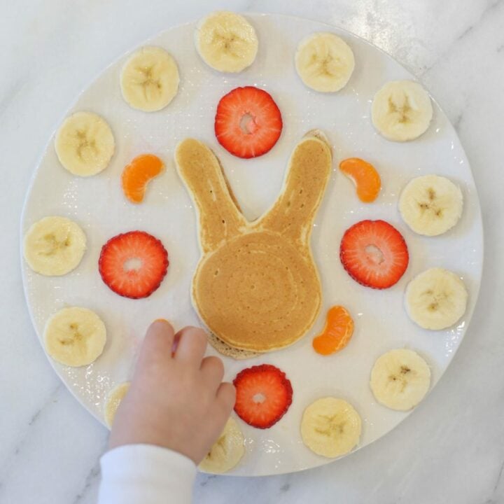 How to make bunny pancakes for Easter