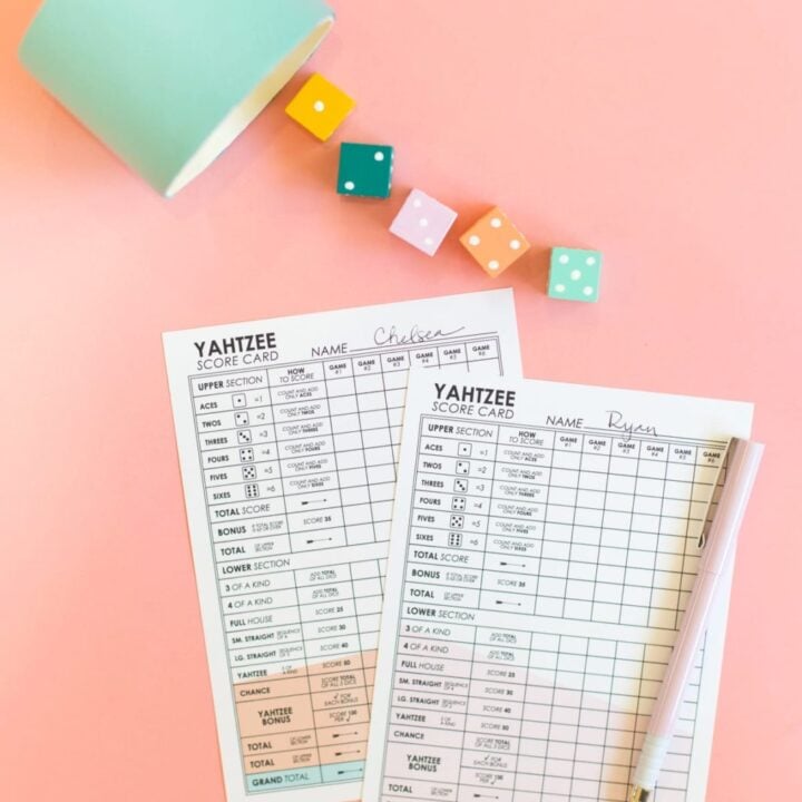 How to Make a DIY Yahtzee Game