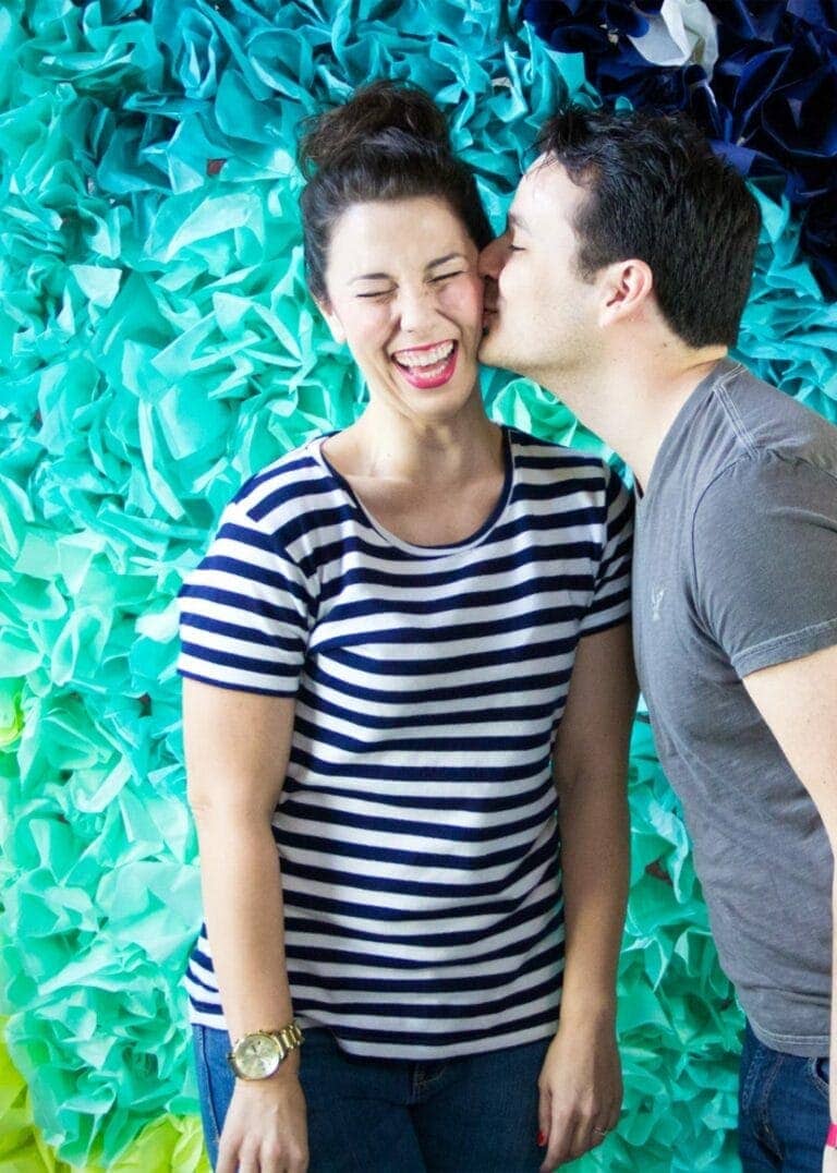 how to make a tissue paper backdrop for parties