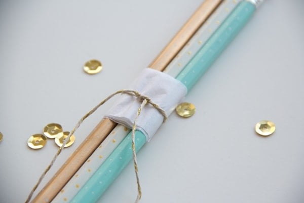 DIY Polka Dot Pencils