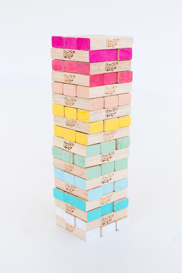 DIY Ombre Jenga