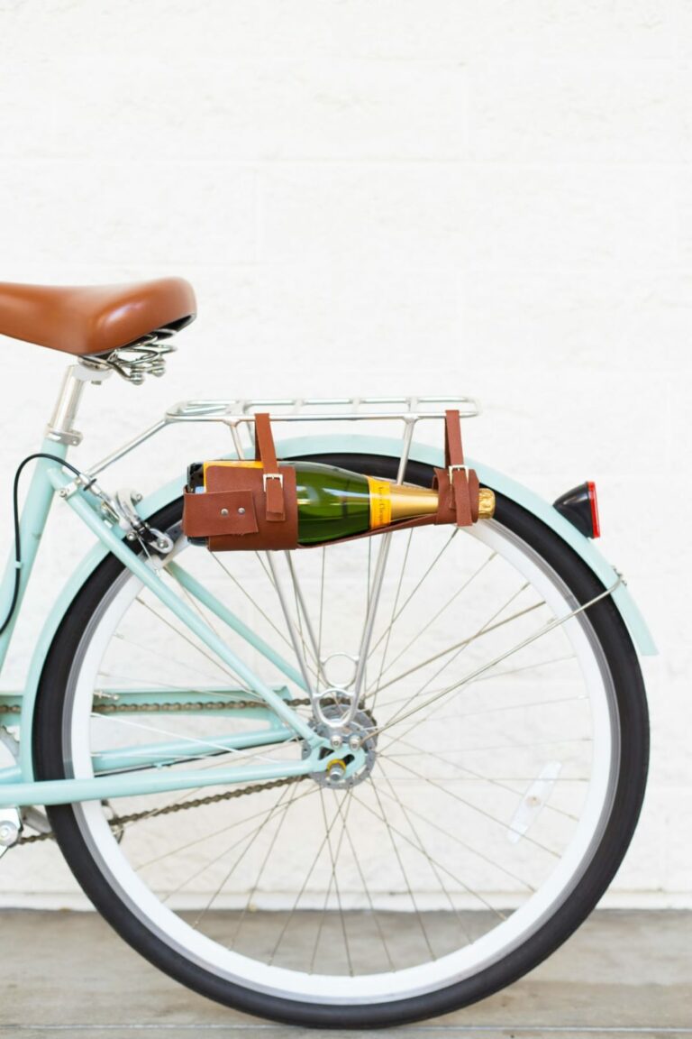 How to Make a Leather Wine Bottle Carrier for Your Bike