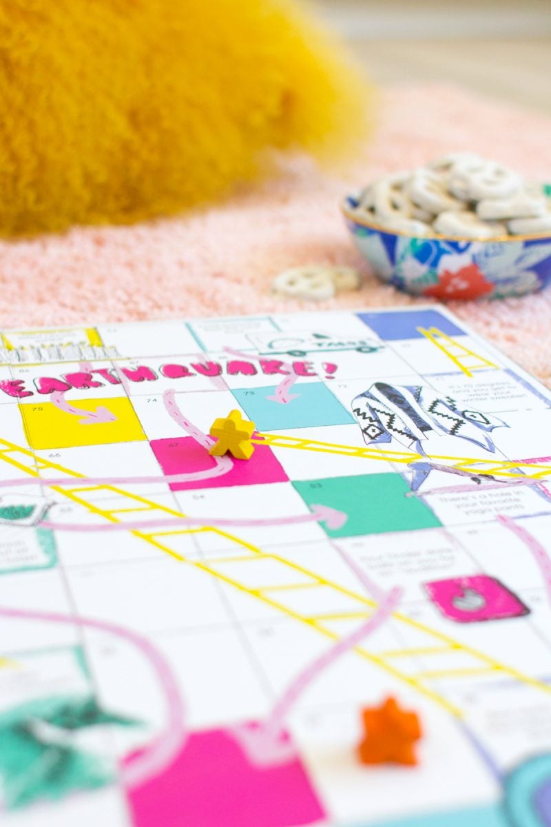 Download and print your own Los Angeles Chutes and Ladders Game