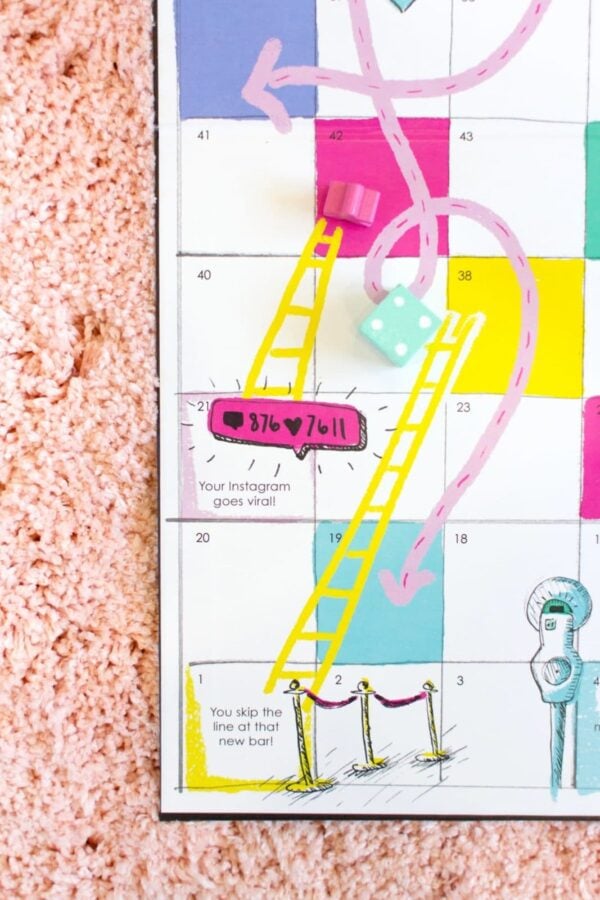 Download and print your own Los Angeles Chutes and Ladders Game