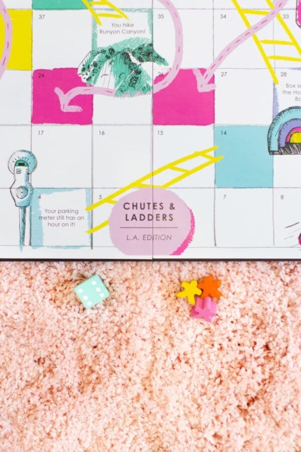 Download and print your own Los Angeles Chutes and Ladders Game
