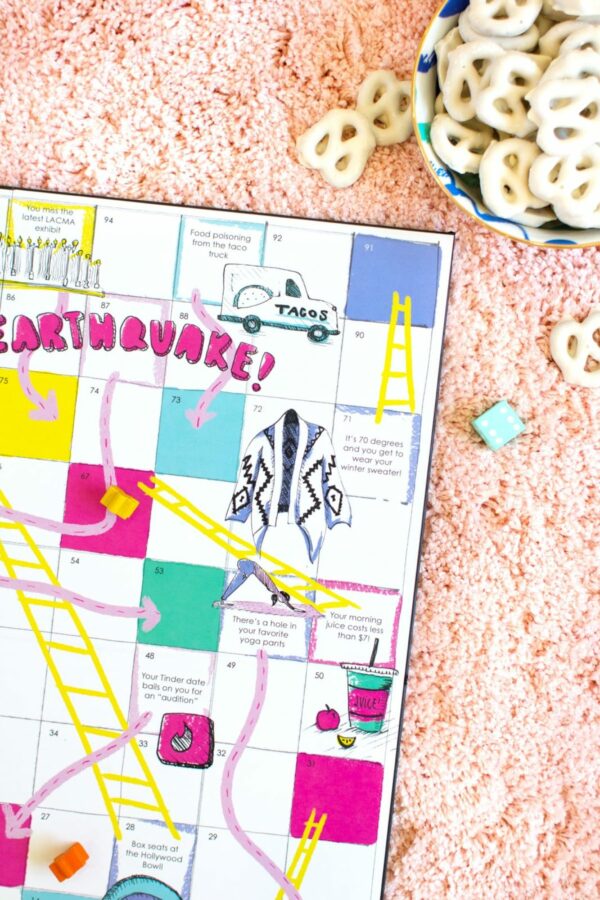 Download and print your own Los Angeles Chutes and Ladders Game