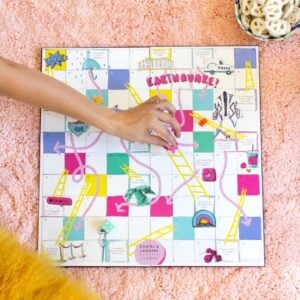 Download and print your own Los Angeles Chutes and Ladders Game