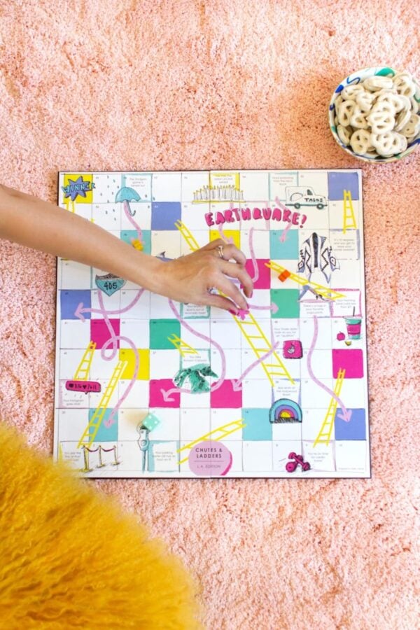 Download and print your own Los Angeles Chutes and Ladders Game