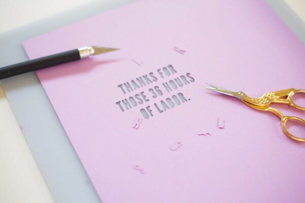 DIY Papercut Mother's Day Card Art