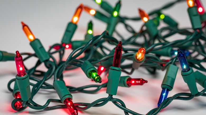 Tangled christmas lights