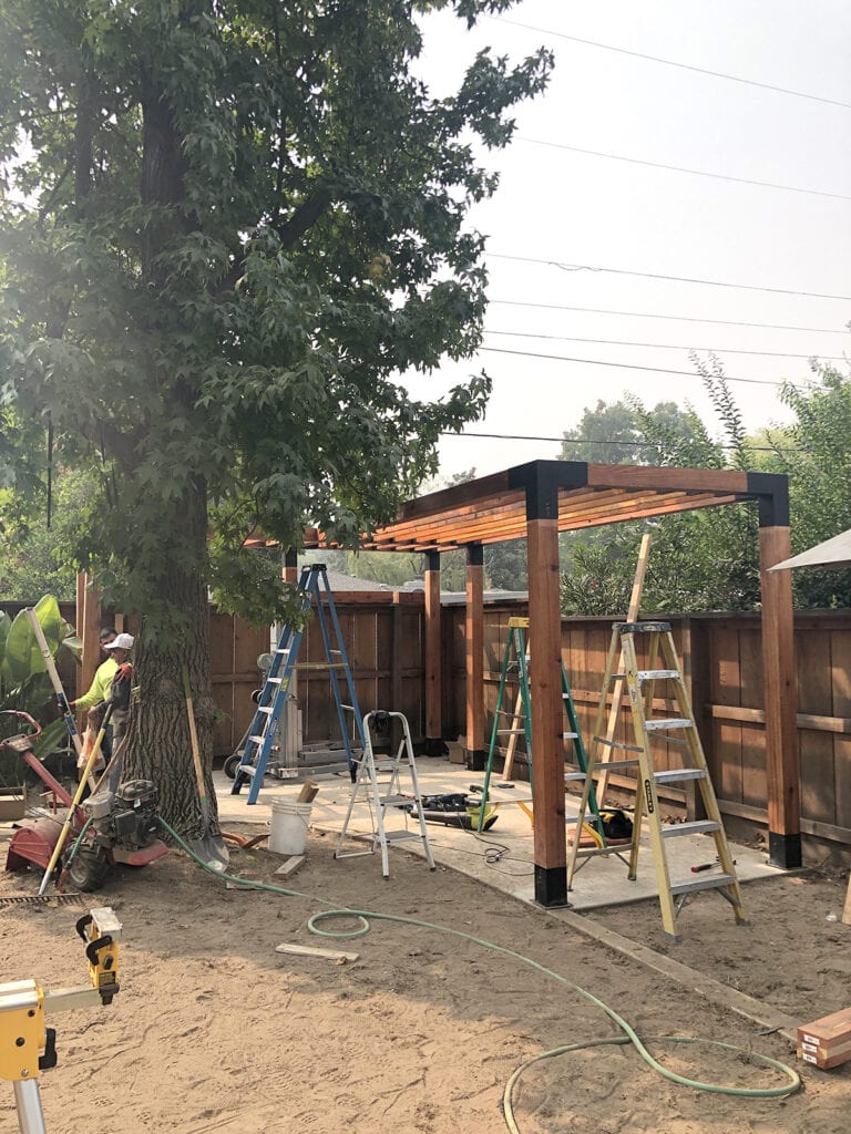 pergola progress
