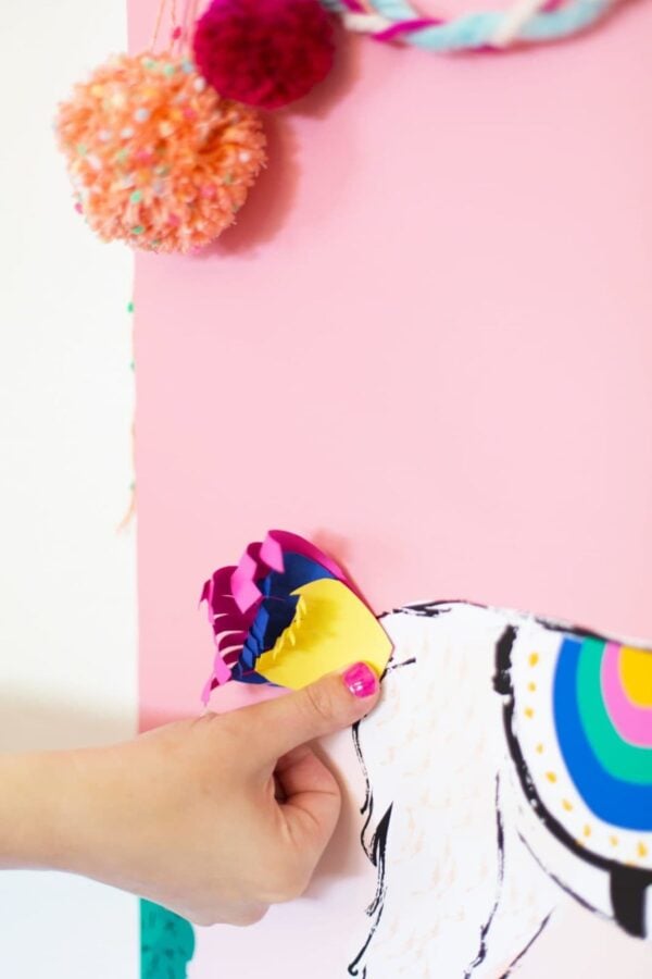 Pin the tail on the llama game for Cinco de Mayo