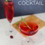 poinsettia holiday cocktail