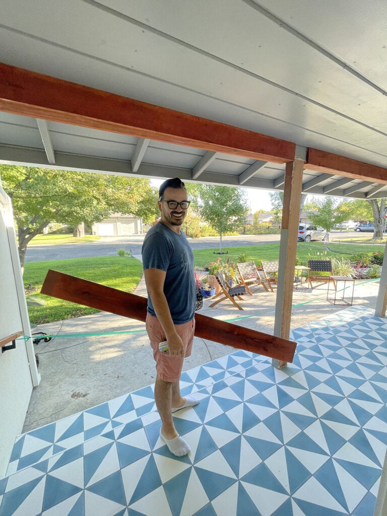 how to wrap porch posts