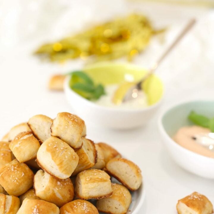 homemade soft pretzel bites