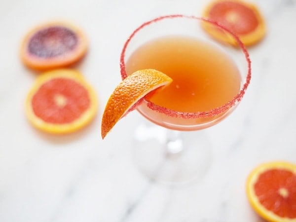 Blood Orange Sidecar Cocktail Recipe