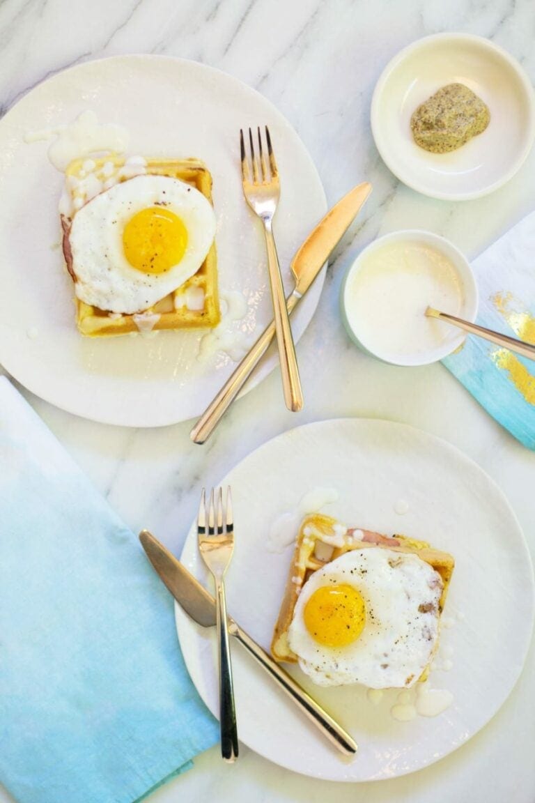 Waffle Croque Madames Recipe