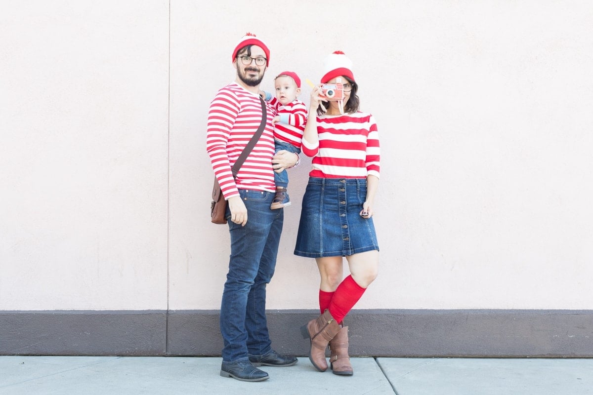 Where's Waldo family Halloween costume