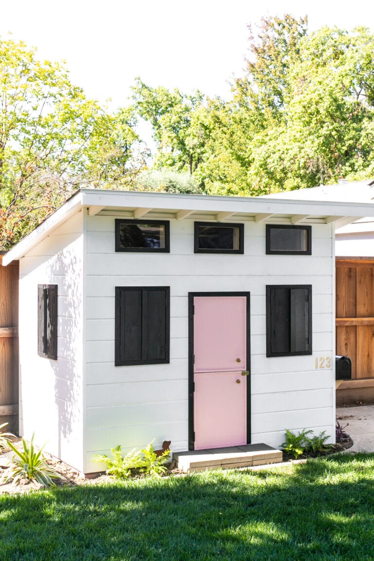 modern wooden playhouse