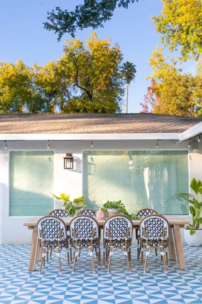 outdoor tile patio