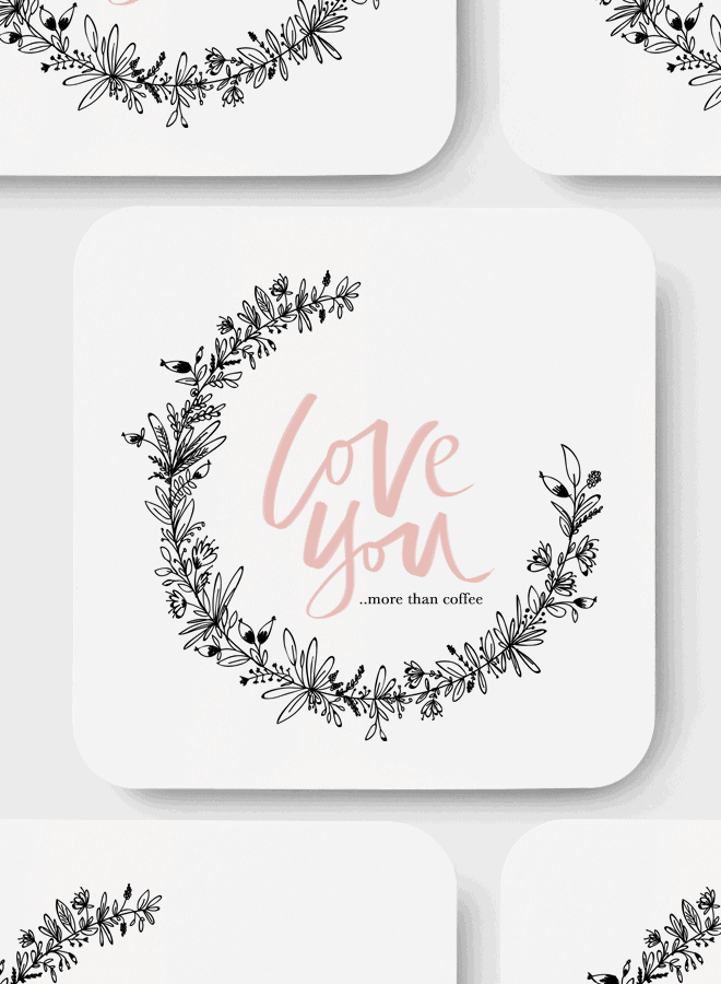 Printable Floral Valentine Card
